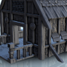 Large Viking building with double entrance and railings (5)
