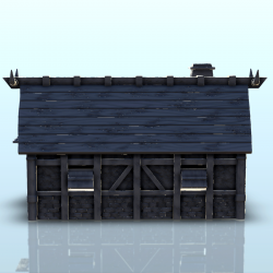 Maison en bois scandinave avec large cheminée (10)