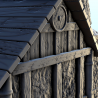 Maison en bois scandinave avec large cheminée (10)