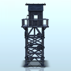 Wooden watchtower with guardhouse (11)
