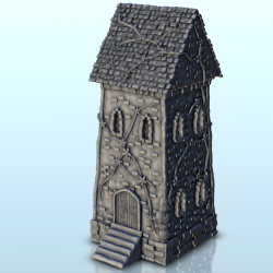 Medieval tower with several floors and vegetation (4)