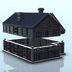 Maison en pierre et bois avec deux cheminées (6)