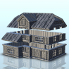 Brick house with one floor and beveled roof (7)