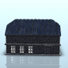 Maison en brique à étage avec toit en biseau (7)