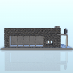 Modern brick store with canopy and entrance sign (12)
