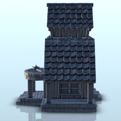 Magasin d'armurerie avec auvent, terrasse et double toit (1)