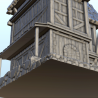 Large multi-storey medieval house with terraces and canopy (2)