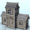 Medieval wooden house with tower and double annexes (5)