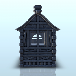 Medieval house in wood and stone with vaulted passage (6)