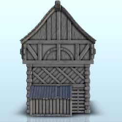 Medieval house with oval windows and annex (8)