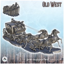 Wild West horse carriage