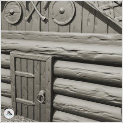 Wooden Viking warehouse with canopy and accessories (2)