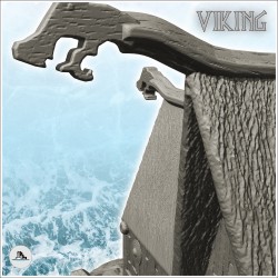 Demeure de seigneur viking avec terrasse en bois et cheminée (4)