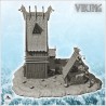 Grand palais viking à tour avec accessoires et annexe de stockage (7)
