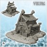 Viking mansion with fence and storage shed (9)