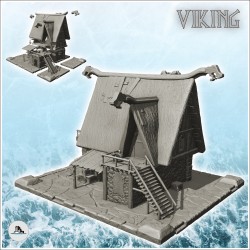 Large Viking mansion with...
