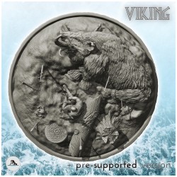 Viking warrior sitting next to carcass of giant boar (4)