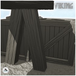 Marchand de peau viking avec caisses et table en bois (5)