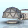 Modular space base with corridor and dome (2)