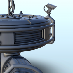 Circular base with tanks, antennas and dome (6)
