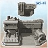 Sci-Fi headquarters with command post and tank (15)