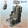 Sci-Fi telecommunication base with tower and large antenna (16)