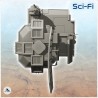 Sci-Fi telecommunication base with tower and large antenna (16)