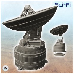 Circular antenna with large dish (19)