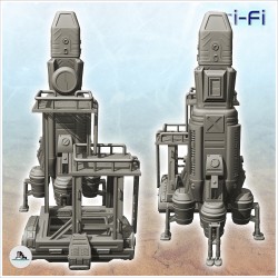 Quadri-reactor rocket and firing platform (20)