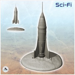 Supply rocket with spire (1)