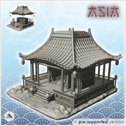Autel asiatique avec lanternes et escaliers (27)