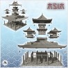 Palace asiatique à cinq tours et large toit (28)