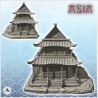 Asian temple with floor and access stairs (34)