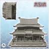 Asian temple with floor and access stairs (34)