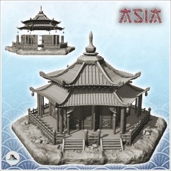 Temple asiatique avec...