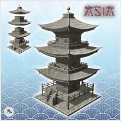 Big Asian pagoda with...