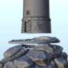 Stone lighthouse on rocky promontory with access stairs (3)