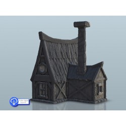 Medieval house with chimney