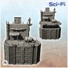 Caserne fortifiée en acier avec réservoir et porte d'accès au toit (5)