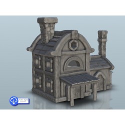 Medieval shop with fireplace |  | Hartolia miniatures