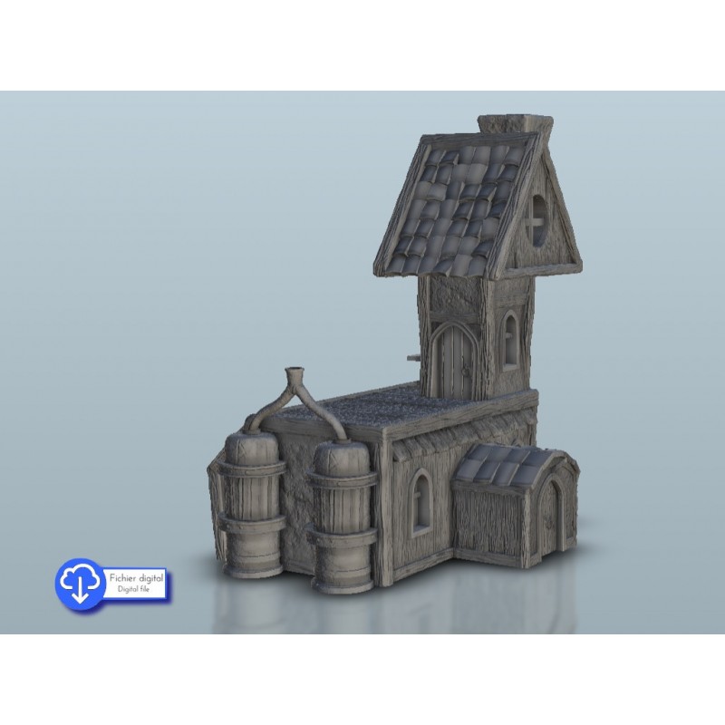 Hartolia miniatures | Medieval engineer house | STL file for 3D printing