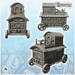 Caravane à colombages sur roues avec terrasse à cordes (9)