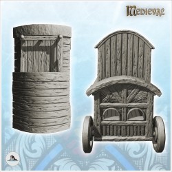 Half-timbered caravan on wheels with rope terrace (9)