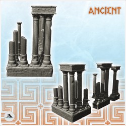 Set de colonnes antiques en ruine (1)