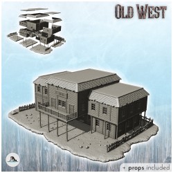Large western hotel with central balcony and floor (+ props) (24)