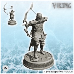 Archer viking tirant debout...