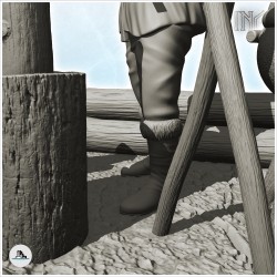 Medieval lumberjack with axe and stew (13)