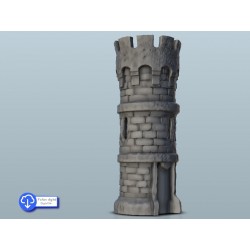 Medieval rounded defense tower