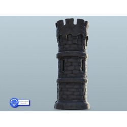 Medieval rounded defense tower