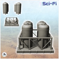 Cryogenic storage platform with four silos (21)